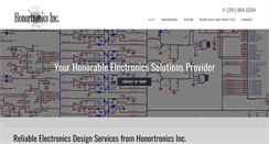 Desktop Screenshot of honortronics.com