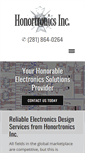 Mobile Screenshot of honortronics.com
