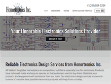 Tablet Screenshot of honortronics.com